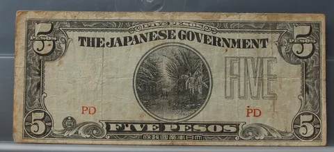5 Pesos 1942 — Filipijnen, The Japanese Government
