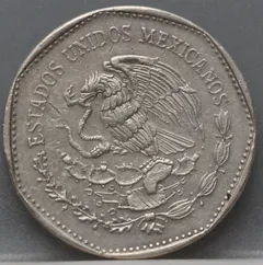 5 Pesos 1981 Mexico — Quetzalcoatl achterzijde