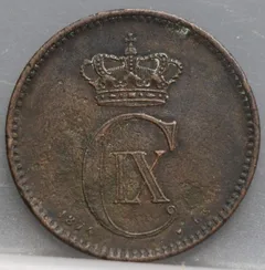 5 Øre 1874 Denemarken — Brons voorzijde