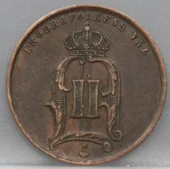 5 Öre 1876 Zweden — Brons achterzijde