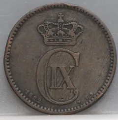 5 Øre 1882 Denemarken — Brons voorzijde
