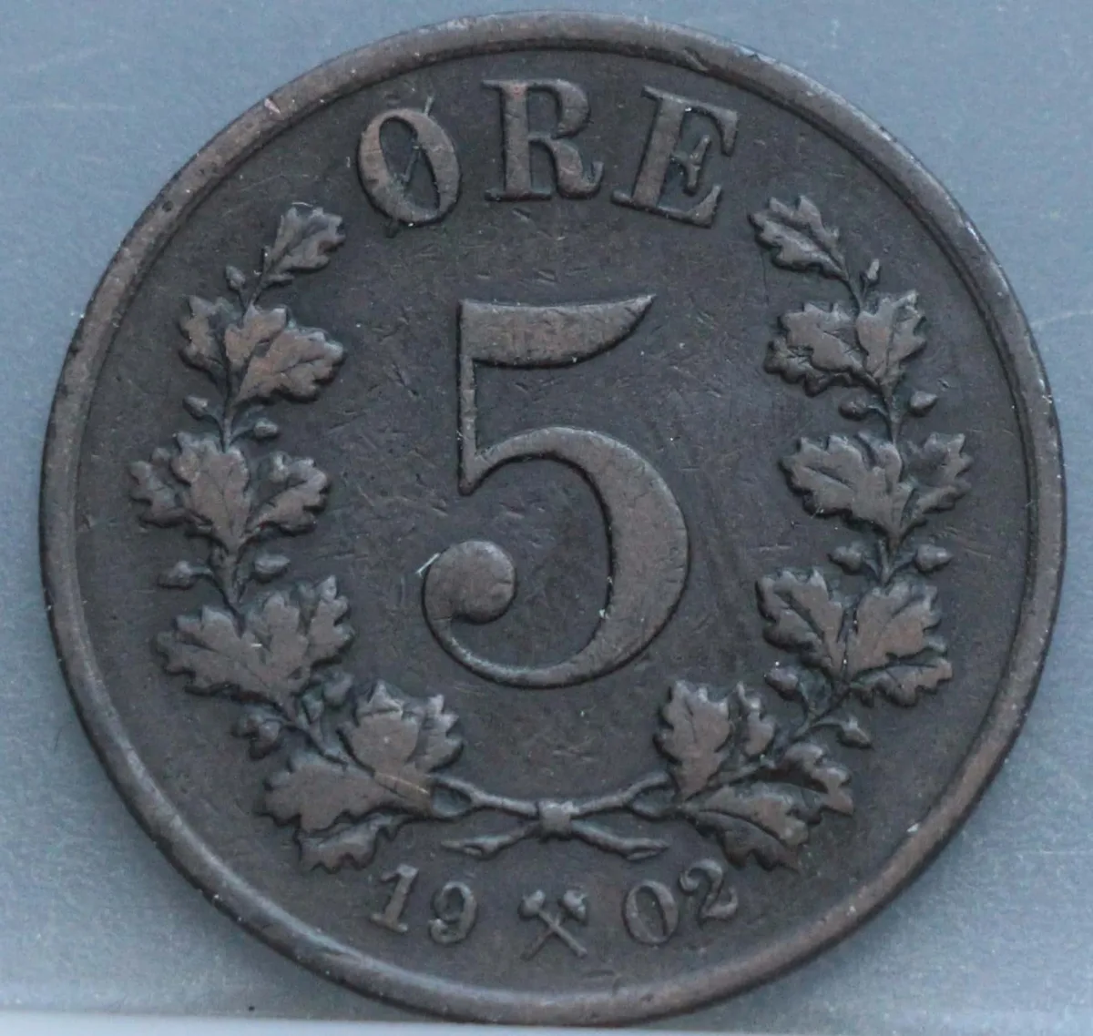 5 Øre 1902 Noorwegen — Brons voorzijde