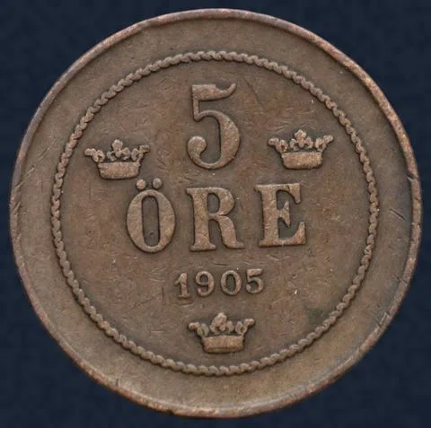 5 Öre 1905 Zweden