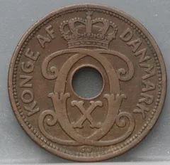 5 Øre 1930 Denemarken achterzijde