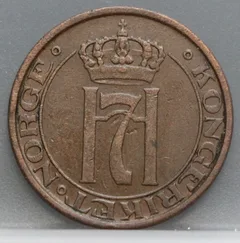 5 Øre 1930 Noorwegen — Brons achterzijde
