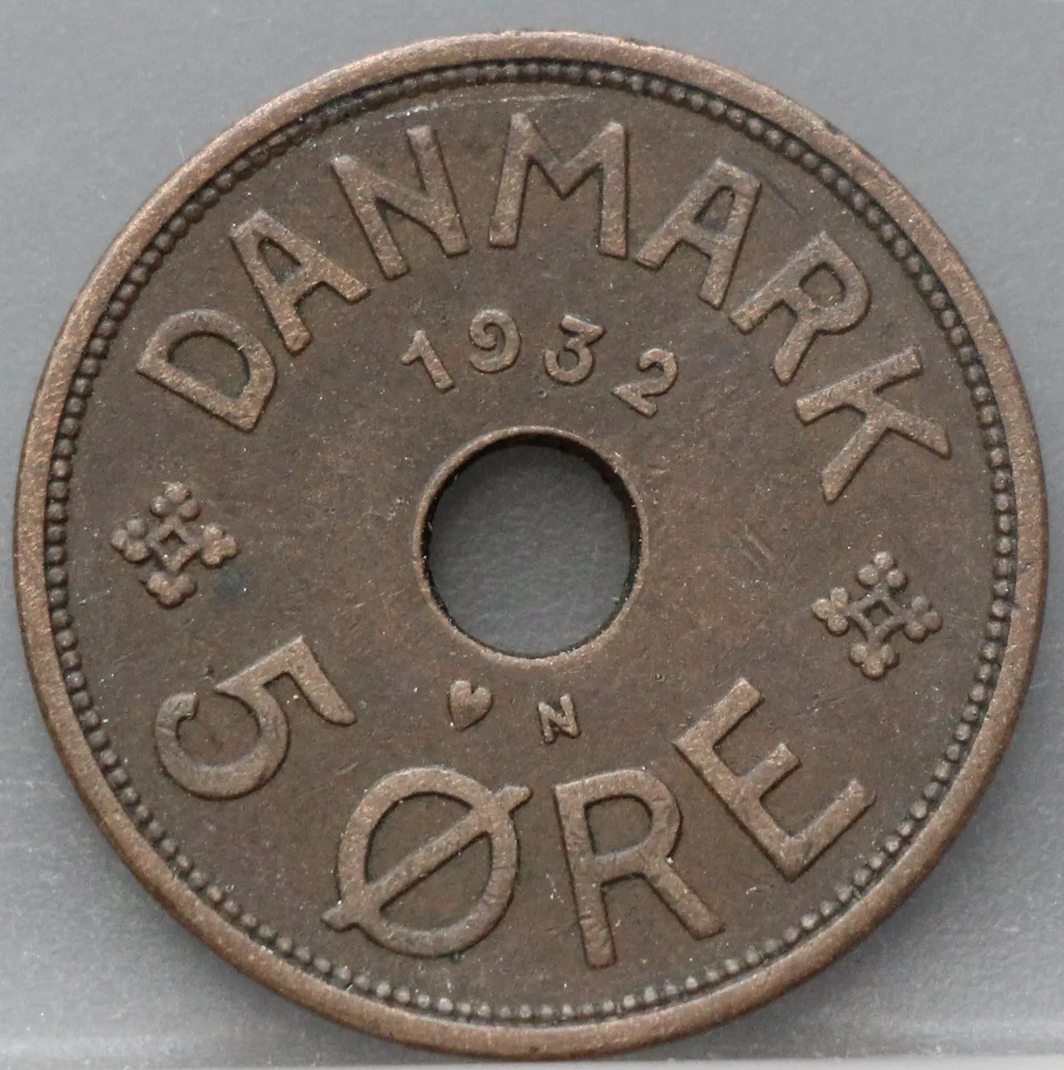5 Øre 1932 Denemarken voorzijde