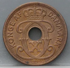 5 Øre 1934 Denemarken achterzijde