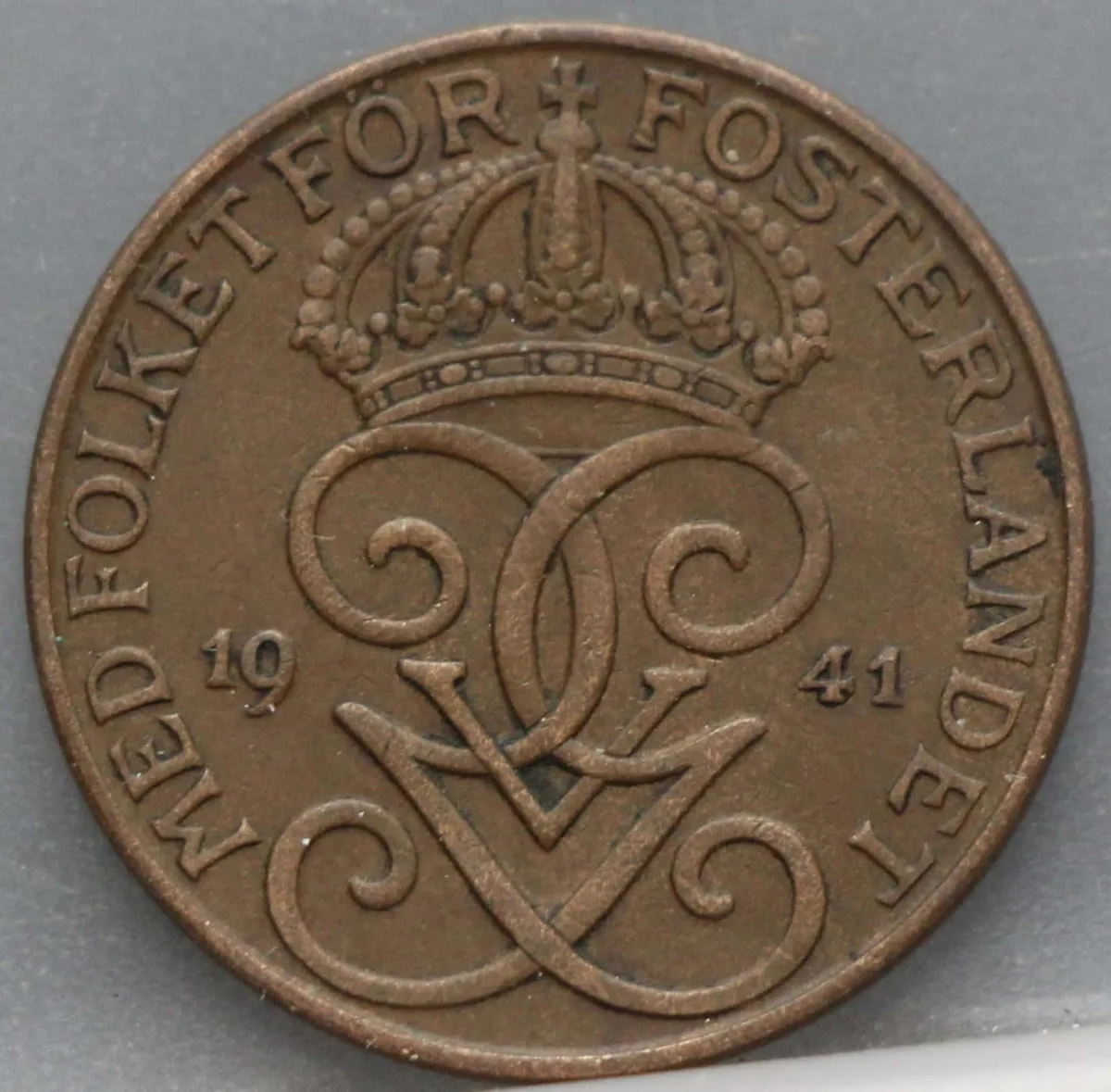 5 Öre 1941 Zweden — Brons voorzijde