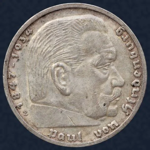 5 Reichsmark 1938 E Hindenburg