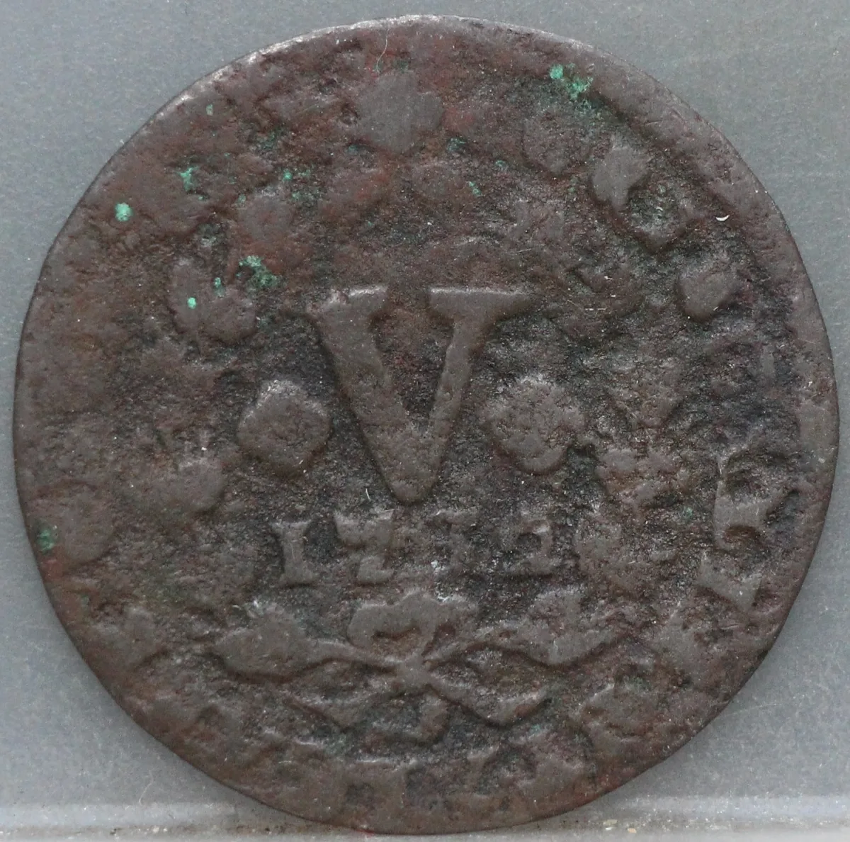 5 Reis 1732 Portugal — Koper voorzijde
