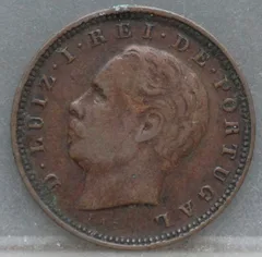 5 Reis 1882 Portugal — Brons voorzijde