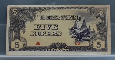 5 Rupees 1942 Birma — Japanse Regering