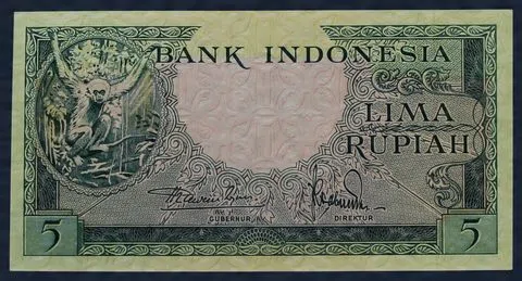 5 Rupiah ND (1957) Indonesië - UNC