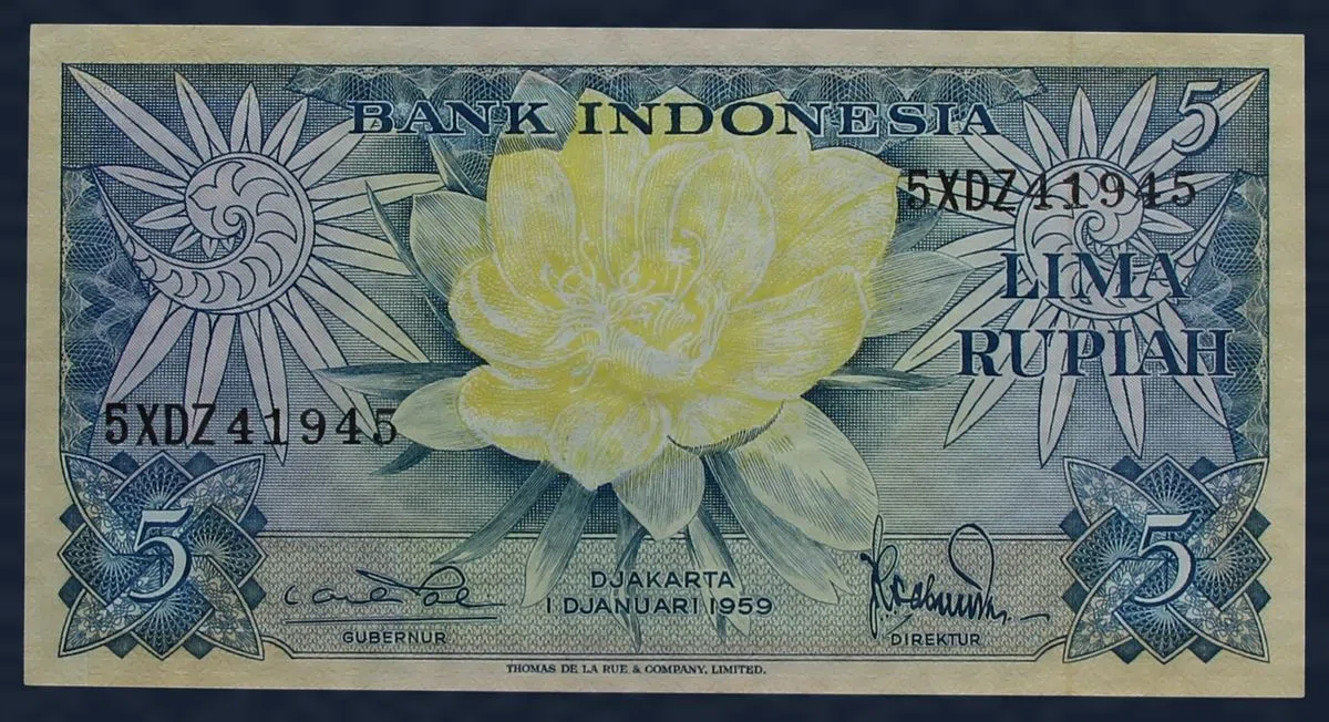 5 Rupiah 1959 P65a3 Indonesië