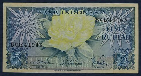 5 Rupiah 1959 P65a3 Indonesië
