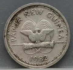 5 Toea 1982 Papoea-Nieuw-Guinea — Cupronikkel voorzijde