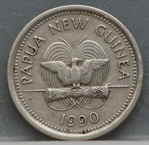 5 Toea 1990 Papoea-Nieuw-Guinea Cupronikkel