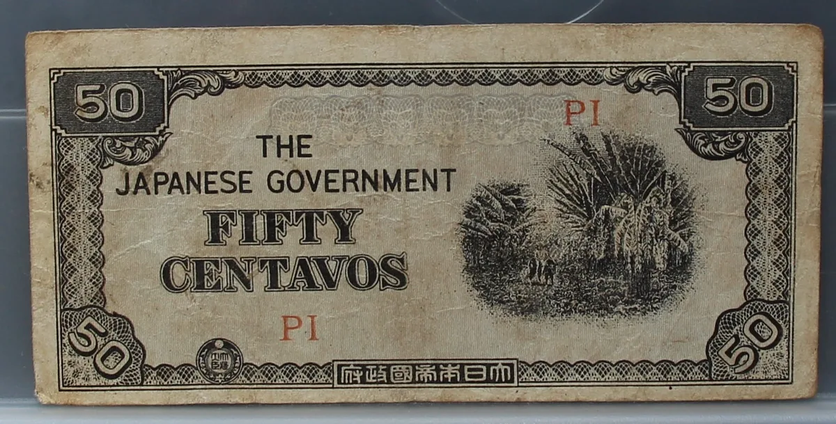 50 Centavos 1942 Filipijnen — The Japanese Government voorzijde