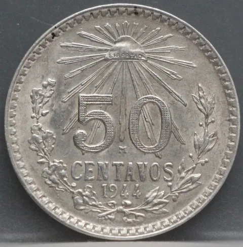 50 Centavos 1944 Mexico — Zilver