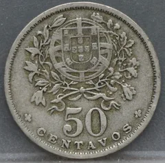 50 Centavos 1953 Portugal — Cupro-nikkel achterzijde