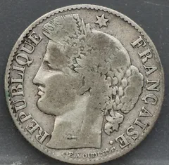 50 Centimes 1895 Frankrijk Zilver voorzijde