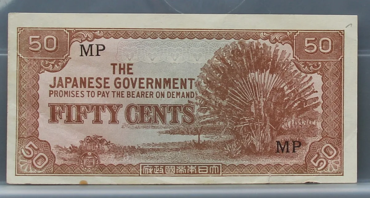50 Cents 1942 Malaya — The Japanese Government voorzijde