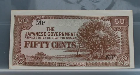 50 Cents 1942 Malaya — The Japanese Government