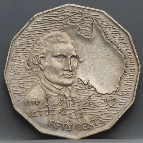 50 Cents 1970 Australië — Cupronikkel