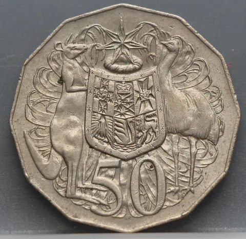50 Cents 1971 Australië — Cupronikkel