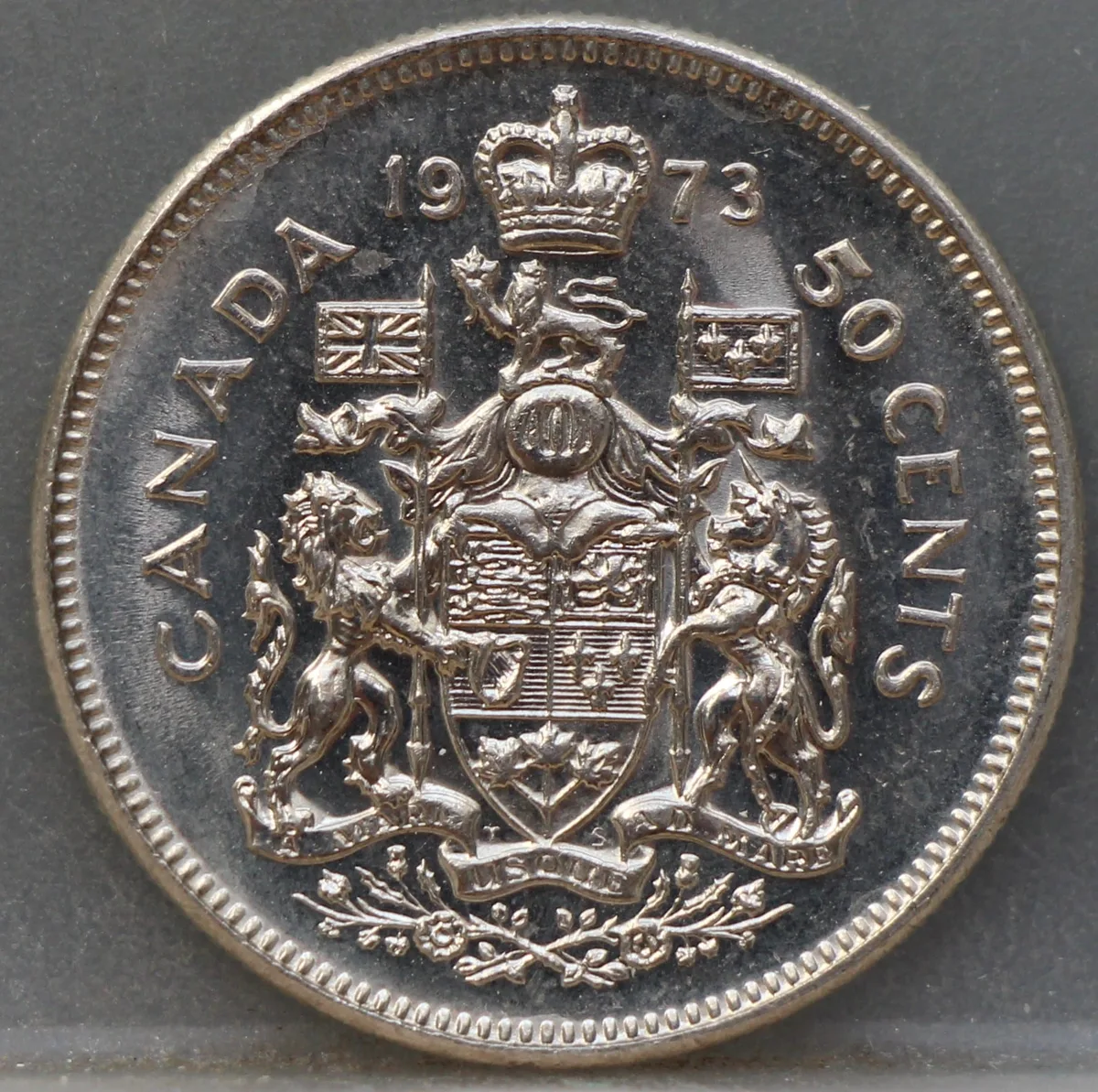 50 Cents 1973 Canada voorzijde, Nikkel