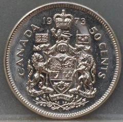 50 Cents 1973 Canada voorzijde, Nikkel