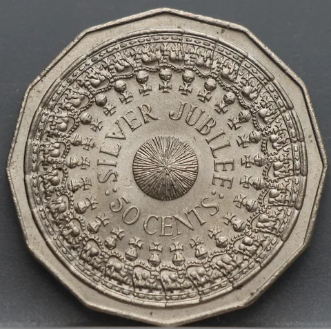50 Cents 1977 Australië — Cupronikkel