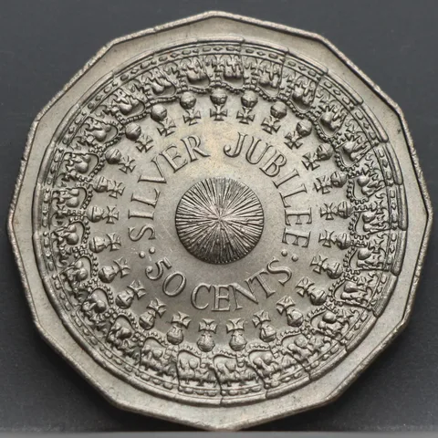 50 Cents 1977 Australië — Cupronikkel