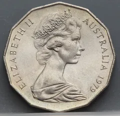 50 Cents 1979 Australië — Cupronikkel achterzijde
