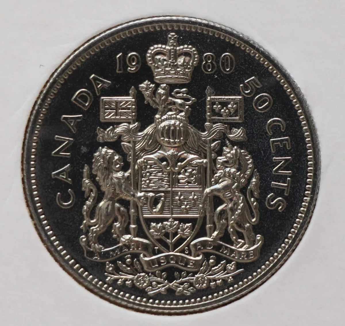 50 Cents 1980 Canada — Nikkel voorzijde