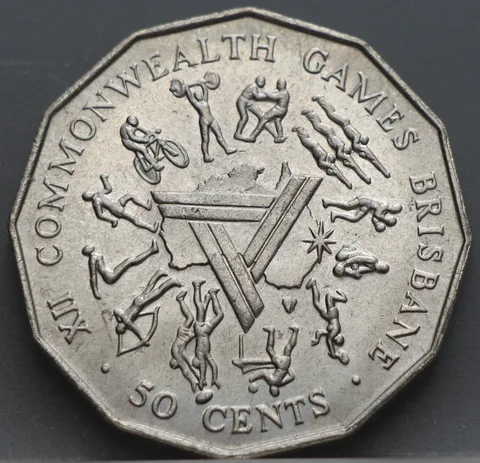 50 Cents 1982 Australië — XII Commonwealth Games Brisbane