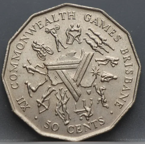 50 Cents 1982 Australië — XII Commonwealth Games Brisbane