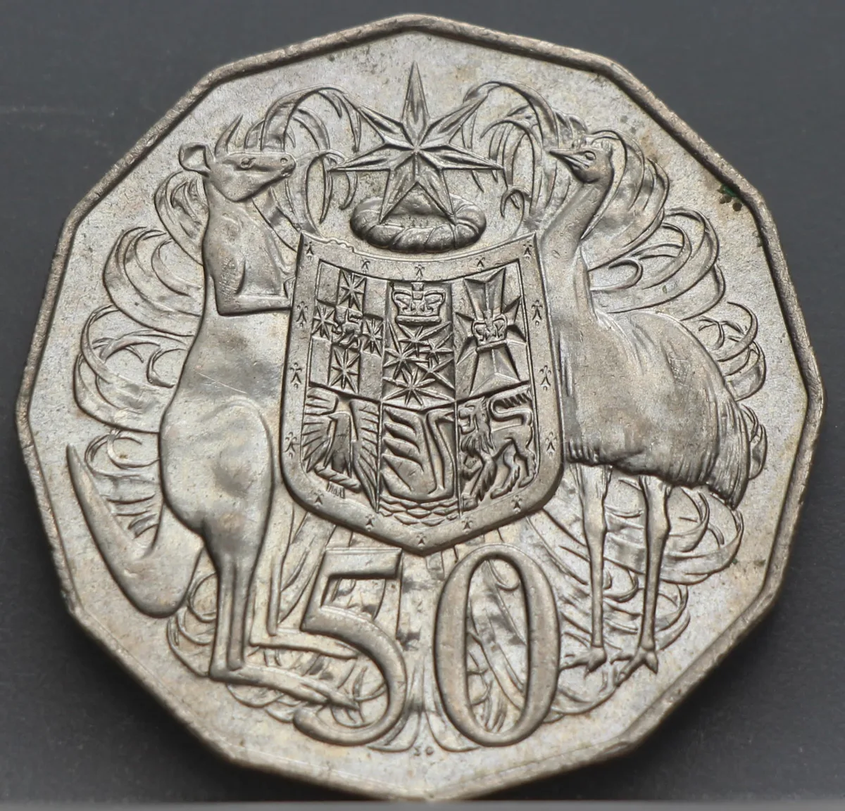 50 Cents 1983 Australië — Cupronikkel voorzijde