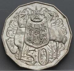 50 Cents 1983 Australië — Cupronikkel voorzijde