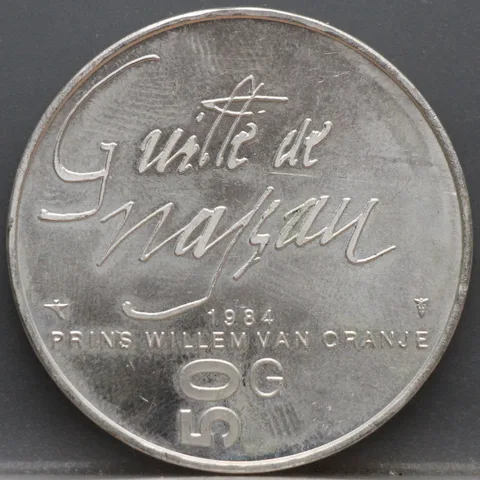 50 Gulden 1984 Willem van Oranje — Zilver