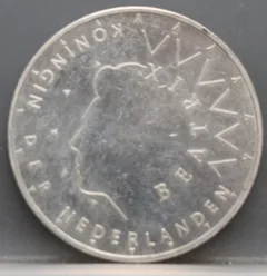 50 Gulden 1987 Juliana en Bernhard — Zilver achterzijde, Nederland, Zilver (Ag)