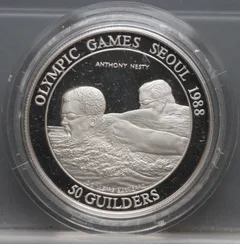 50 Gulden 1988 Suriname — Zilver voorzijde, Zilver (Ag 925)