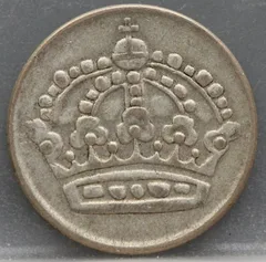 50 Öre 1953 Zweden — Zilver achterzijde