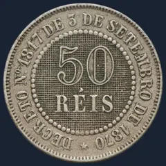 50 Réis 1886 Brazilië