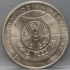 50 Zlotych 1981 Polen — Cupronikkel FAO World Food Day voorzijde