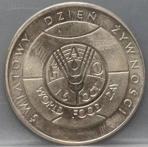 50 Zlotych 1981 Polen — Cupronikkel FAO World Food Day