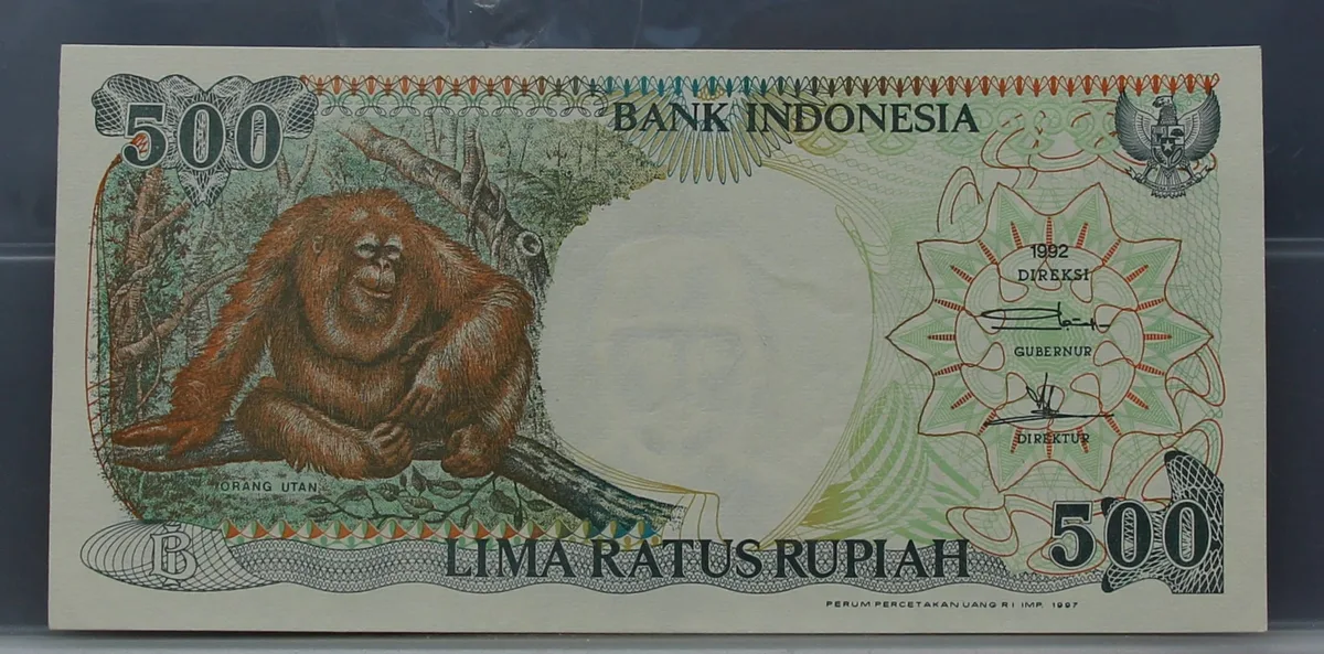 500 Rupiah 1997 Indonesië voorzijde