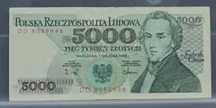 5000 Zlotych 1988 Polen voorzijde