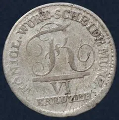 6 Kreuzer 1809 Württemberg