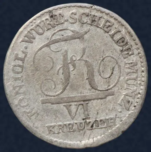 6 Kreuzer 1809 Württemberg
